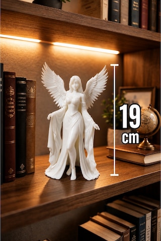 Dekoratif Melek Figürleri Çoklu Renk Varyantlı 19 Cm