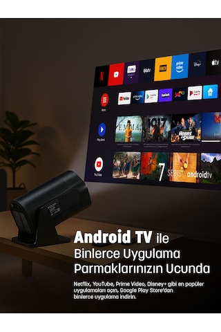 Jeero Hy320 Taşınabilir 4k Projeksiyon Cihazı Türkçe Menü