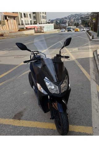 Motocam Sym Jet 14 200 Ön Cam 2017-2026 Model 74cm Şeffaf Renkli 4mm Uzun