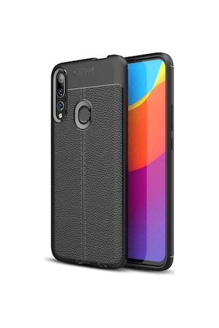 Huawei Honor 9X Kilif Niss Tam Korumali Lüx Deri Kapak Silikon 469057004