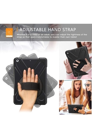 Duxweel Apple Uyumlu iPad Pro 12.9 Negro Shockproof Tam Koruma Kılıf