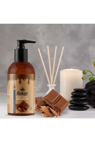 Rekze Erotik Denge Seks Oyunu 120ml Çikolatalı Yenilebilir Masaj Yağı: Tutkunun Lezzetli Serüveni