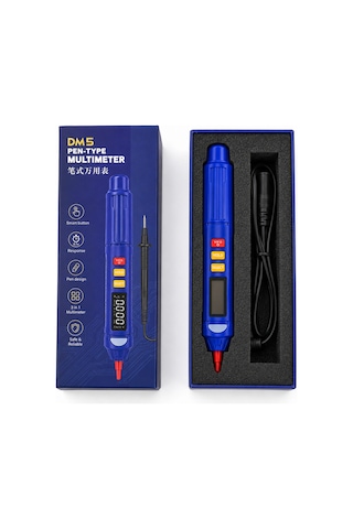 Dm5 Akıllı Kalem Tipi Dijital Multimetre 3'ü 1 Arada Voltaj Test Ve Faz Sırası Ölçer Avometre