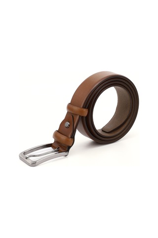 Gönderi R Taba Antik Hakiki Deri 3,5 Cm Klasik Kemer Taba