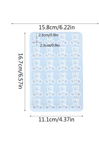 Epoksi Reçine Kristal Döküm Kalıbı Ayıcık Mini Model