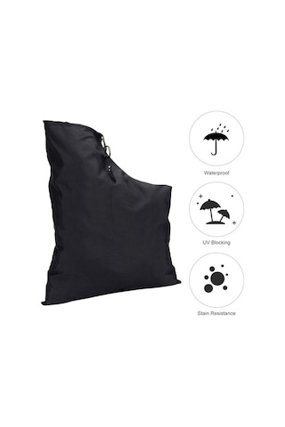 Didadodo 420d Oxford Kumaş Yaprak Toplama Çantası - Fermuarlı, Su Geçirmez, Dayanıklı Siyah, Kumaş Toplama Siyah