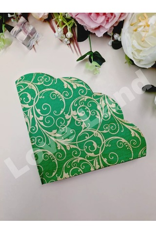 Love Land Kağıt Parti Mendilleri Yeşil 33x33 Cm 12 Adet 234569885 Yeşil