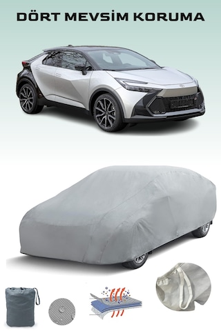 Toyota C-hr 2 Uyumlu Araba Brandası, Oto Branda, Araba Çadırı, Su-güneş Geçirmez Gri