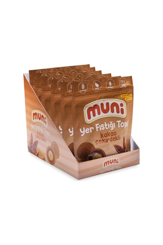 Muni Kakao Çekirdekli Yer Fıstığı Topu 6 x 80 G
