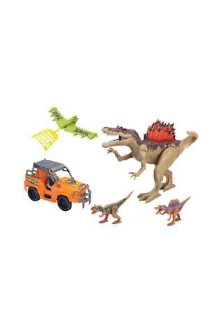 Sunman Oyuncak Dino Valley T-rex Attack Oyun Seti - Kahverengi Standart