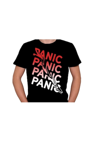 Panic Don't Panic Panik Yok Tişört Unisex T-shirt 001