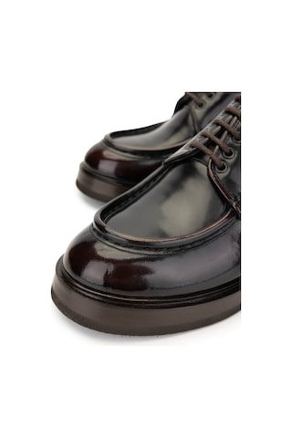 Tamer Tanca Erkek Hakiki Deri Bordo Casual Ayakkabı 1068 9002 Erk Ayk Sk24-25 Bordo Acma Bordo