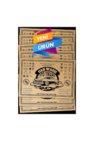 Kraft 35 x 50 CM Oto Paspas Kağıdı 100 Adet