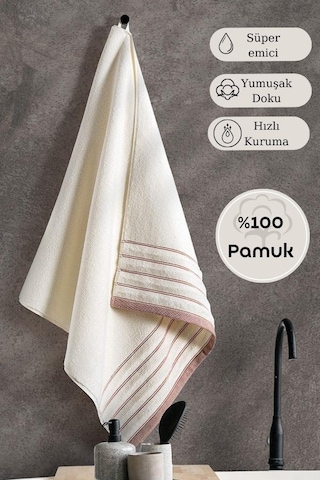 Tekli Havlu Mıcro Pamuk Eco Karna Vesta - 50 X 90 Kiremit