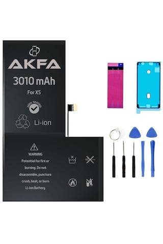 Akfa Apple Uyumlu iPhone  Xs Telefon Batarya- 3010 Mah Tamir Seti Model:dhpr1356