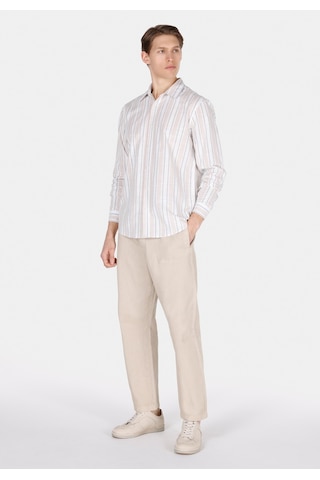 Colin's Colins Regular Fit Shirt Neck Çizgili Erkek Ekru Uzun Kol Gömlek Cl1072085 Cl1072085 Q1.v1 Ecr Ekru
