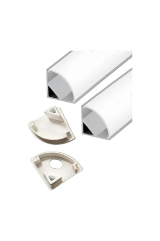 Fobz Led Şerit Profili İçin Kapak 16mm Beyaz 6 Adet 334098543 Beyaz