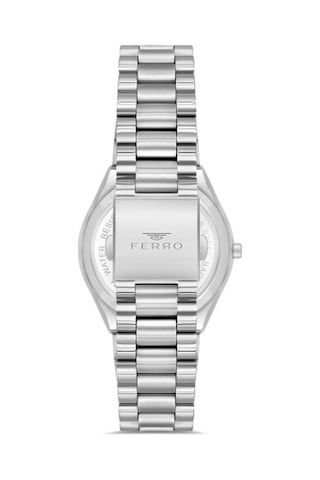 Ferro F11386a-a3 Quartz Çelik Gri Lacivert Kadran 40 Mm Erkek Kol Saati