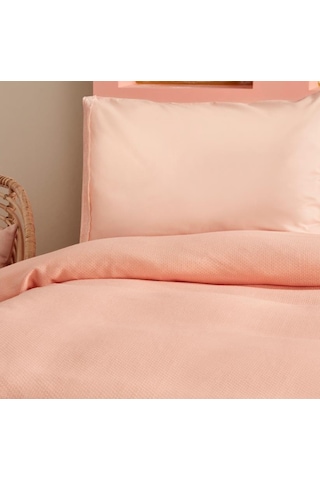 Karaca Home Alia Somon %100 Pamuk Fistolu Çift Kişilik Pike Takımı Somon