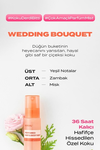 Kundal Perfumed Hair & Body Mist Wedding Bouquet