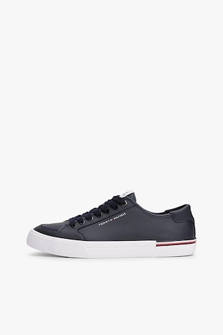 Tommy Hilfiger Erkek Th Corporate Vulc Sneaker - Lacivert Desert Sky