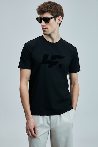 Lufian Erkek T Shirt 111020243 Siyah Siyah