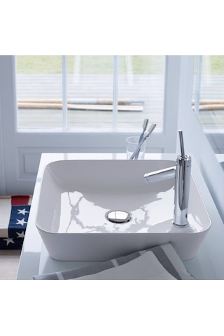Duravit - Cape Cod Batarya Banklı Çanak Lavabo Beyaz 46 Cm - 2340460000- Beyaz