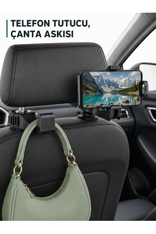 Telefon Tutucu Özellikli Araç İçi Çanta Askısı A