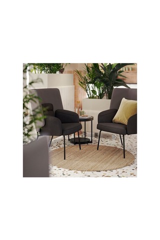 Ikea Lohals Jüt Halı, Natürel, 130 Cm, Yuvarlak