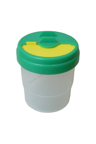 Plastik Fırça Temizleme Kabı Tekli