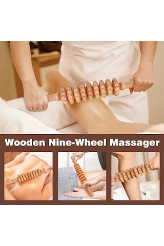 Ahşap Terapi Masaj Aleti Maderoterapia Kiti Anti-selülit Masaj Altın