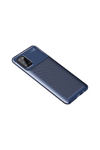 Samsung Uyumlu Galaxy A31 Kılıf Zore Negro Silikon Kapak-Lacivert