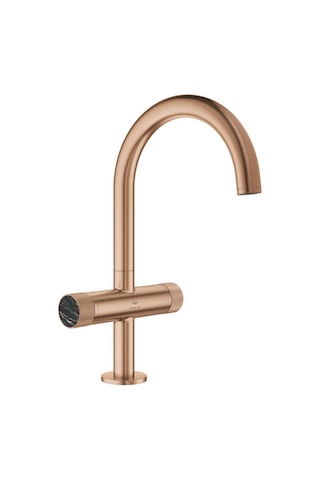 Grohe Atrio Private Collection 21138DL0 L-boyut Brushed Warm Sunset Lavabo Bataryası Altın