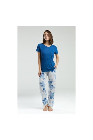 Pierre Cardin Kadın Mavi Pijama Takımı Pc8968-s-v1 Mavi