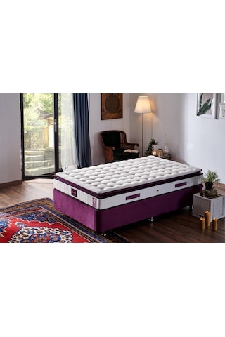 Nironyatak Niron Purple 120X200 Tek Kişilik Pedli Yatak Full Ortopedik Yaylı