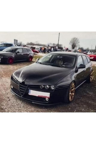 Alfa Romeo 159 Uyumlu Ön Tampon Eki Cupra Lip Mat Siyah Body Kit