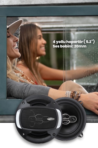 Goldmaster Rm-1696 16 Cm 4 Way 700 W Oto Hoparlör Çifti