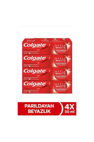 Colgate Optic White Parıldayan Beyazlık 50 ml x4 Adet