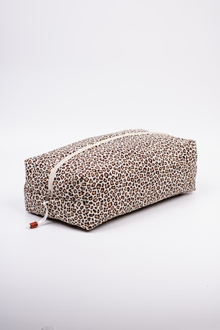 Makyaj Çantası 2 Li Set Leopar Desenli