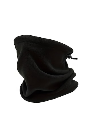 Aee Unisex Polar Boyunluk Ayarlanabilir Bere & Boyunluk Çok Siyah