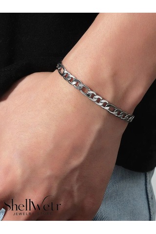 Silverline Gümüş Renk Kuş Gözü Bileklik Gri