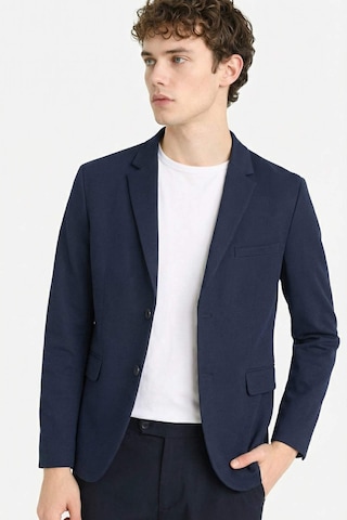 Defacto Slim Fit Dar Kesim Blazer Ceket F7690ax25aunv64 Lacivert