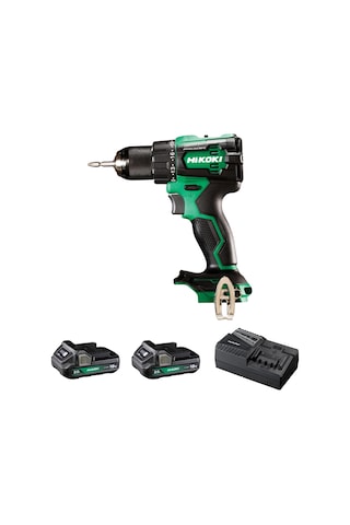 Hikoki DV18DE-2.0 18V/2.0AH 70NM Çift Akülü Şarjlı Darbeli Kömürsüz Matkap