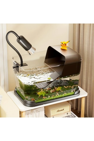 Xuweiwei Uvb Lamba Tutuculu Küçük Kaplumbağa Akvaryumu Brezilyalı Siyah Kuyruk Kırmızı Karın Kaplumbağaları İçin