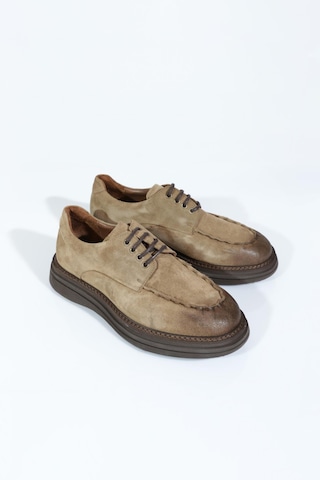 Dgn 969 Erkek Loafer Ayakkabi Koyu Taba Süet