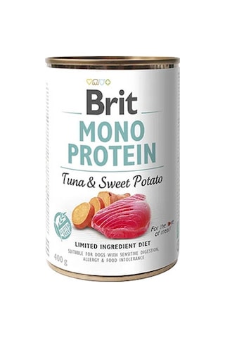 Brit Mono Protein Ton Balıklı Ve Tatlı Patatesli Hassas Yetişkin Köpek Konservesi 400 Gr 110-20005.01