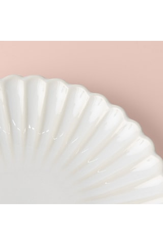 Linens Coral Pasta Tabağı 20,5 Cm Ekru Ekru