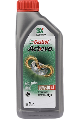 Castrol Actevo 4t 20w-40 Motorsiklet Yağı 1l