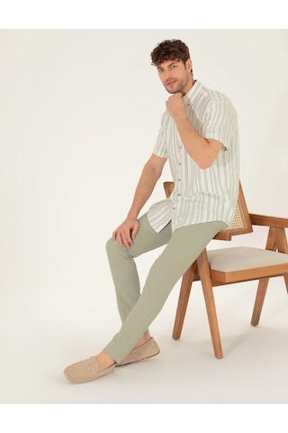 Pierre Cardin Erkek Açık Yeşil Kanvas / Chino Pantolon 50268095-vr092 Açık Yeşil