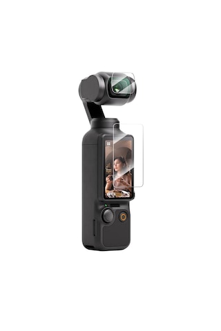 Djı Osmo Pocket 3/4 Aksesuar Seti Silikon Kılıf, El Bileklig İ, Lens Koruyucu Ve Ekran Koruyucu Siyah